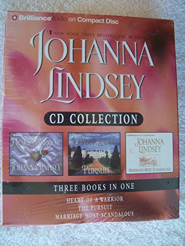 Stock image for Johanna Lindsey CD Collection: Heart of a Warrior, The Pursuit, Marriage Most Scandalous for sale by HPB-Diamond
