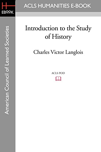 Imagen de archivo de Introduction to the Study of History a la venta por Chiron Media
