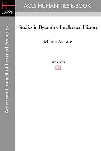 Imagen de archivo de Studies in Byzantine Intellectual History a la venta por Chiron Media