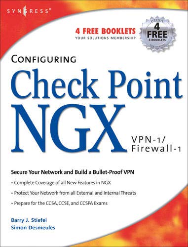Imagen de archivo de Configuring Check Point NGX VPN-1/Firewall-1 a la venta por Better World Books