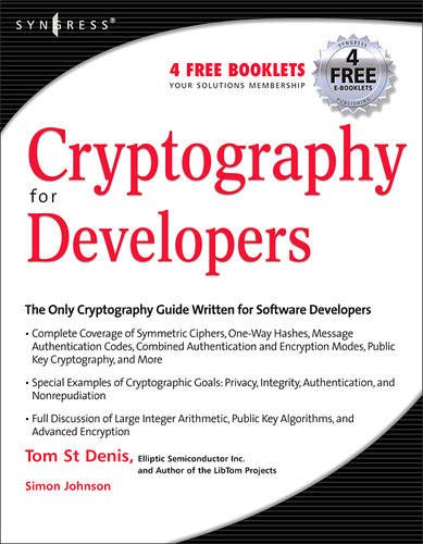 Imagen de archivo de Cryptography for Developers a la venta por ThriftBooks-Atlanta