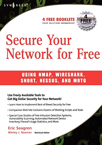 Secure Your Network for Free (9781597491235) by Seagren, Eric