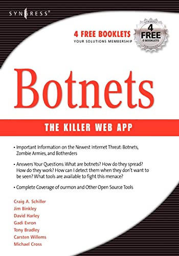 Beispielbild fr Botnets : The Killer Web Applications zum Verkauf von Better World Books