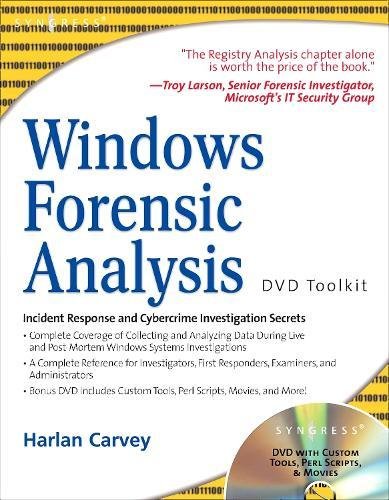 Imagen de archivo de Windows Forensic Analysis Including DVD Toolkit a la venta por Decluttr