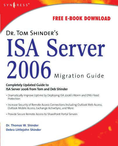 Imagen de archivo de Dr Tom Shinder's Isa Server 2006 Migration Guide a la venta por Revaluation Books