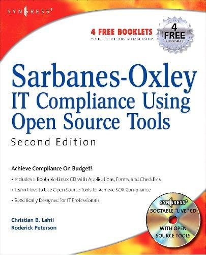 Beispielbild fr Sarbanes-Oxley IT Compliance Using Open Source Tools zum Verkauf von HPB-Red