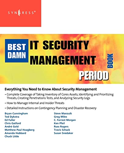 Stock image for The Best Damn IT Security Management Book Period for sale by Chiron Media