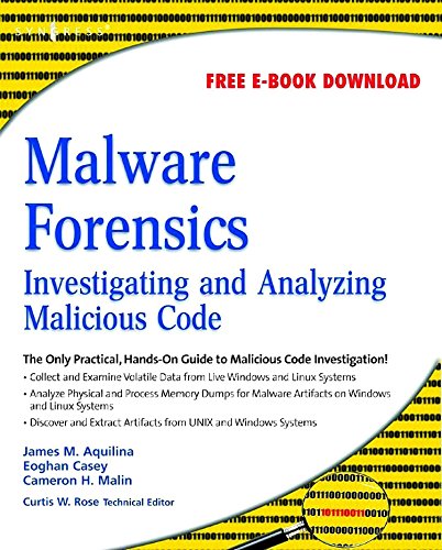 Beispielbild fr Malware Forensics: Investigating and Analyzing Malicious Code zum Verkauf von medimops