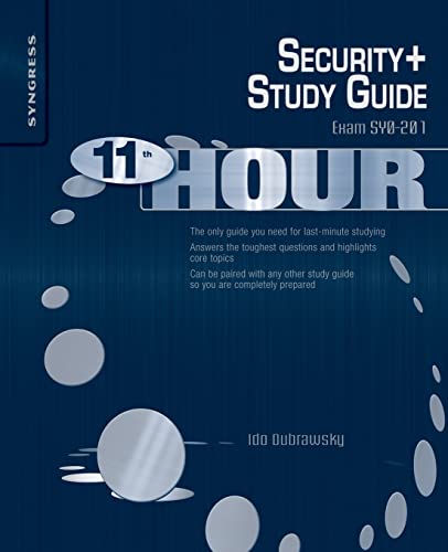 Stock image for Eleventh Hour Security Exam SY0201 Study Guide for sale by PBShop.store US