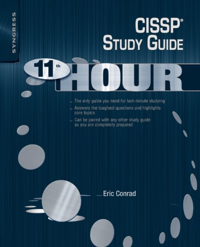 Imagen de archivo de Eleventh Hour CISSP: Study Guide a la venta por Orion Tech