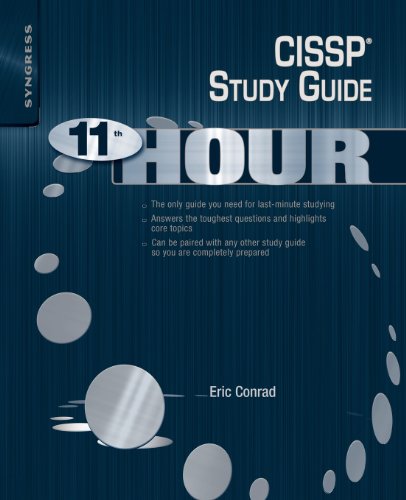 Imagen de archivo de Eleventh Hour CISSP: Study Guide a la venta por Irish Booksellers