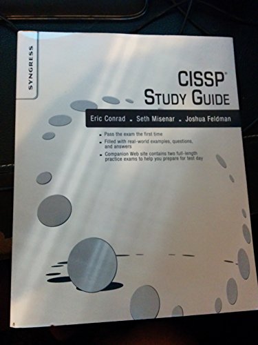 Beispielbild fr CISSP Study Guide zum Verkauf von Goodwill