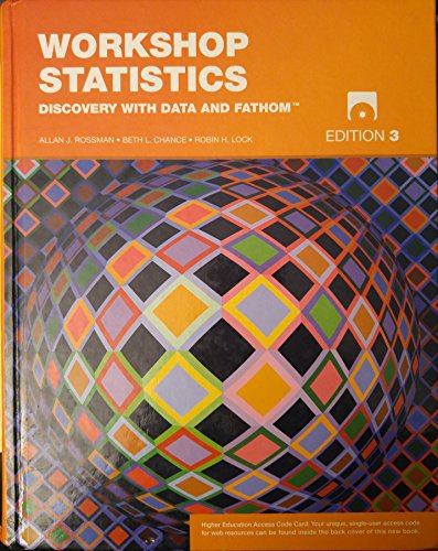 Beispielbild fr Workshop Statistics Discovery with Data and Fathom zum Verkauf von Booksavers of MD