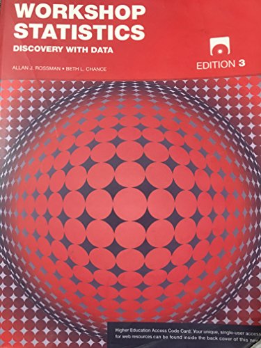 Stock image for Workshop Statistics: Discovery With Data for sale by HPB-Red
