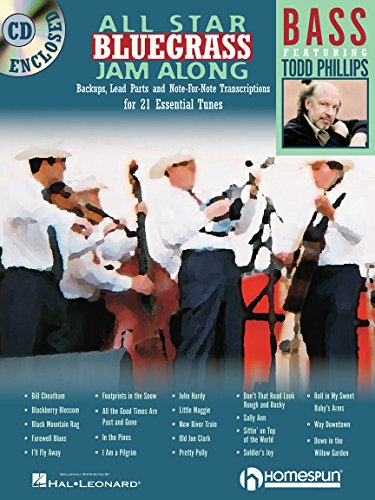 Stock image for All-Star Bluegrass Jam-Along: For Bass : Backups, Lead Parts and Note-for-Note Transcriptions for 21 Essential Tunes for sale by Revaluation Books