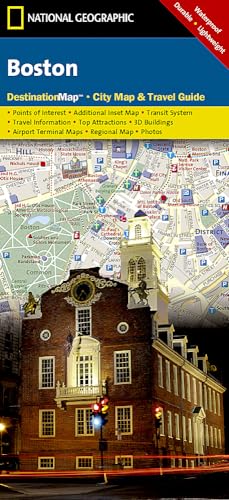 Stock image for Boston Destination City Map Natg for sale by Ergodebooks
