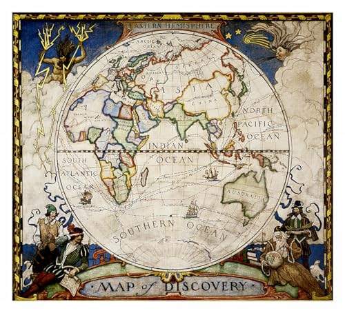 Map of Discovery, Eastern Hemisphere