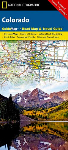 Stock image for Colorado (National Geographic Guide Map) for sale by Once Upon A Time Books