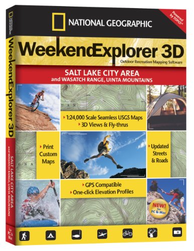 9781597750981: Weekend Explorer 3D - Salt Lake City & Wasatch Range, Unita Mtns