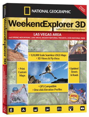 Weekend Explorer 3D - Los Angeles Area & Los Padres, Angeles, San Bernadino NF (9781597751025) by National Geographic Maps