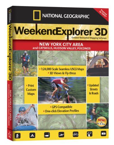 Weekend Explorer 3D - New York City Area & Catskills, Poconos (9781597751056) by National Geographic Maps