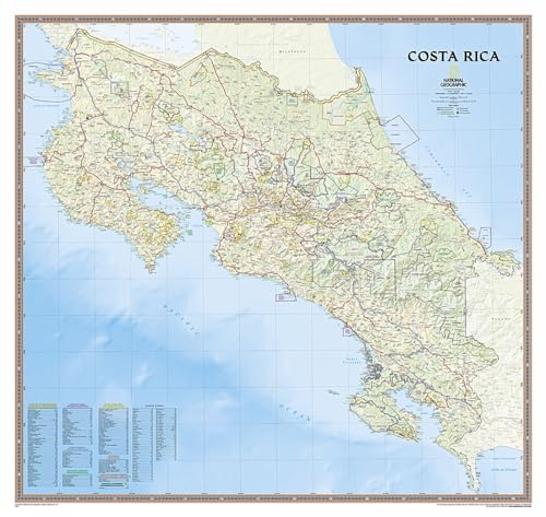 9781597751124: Costa Rica: Wall Maps Countries & Regions