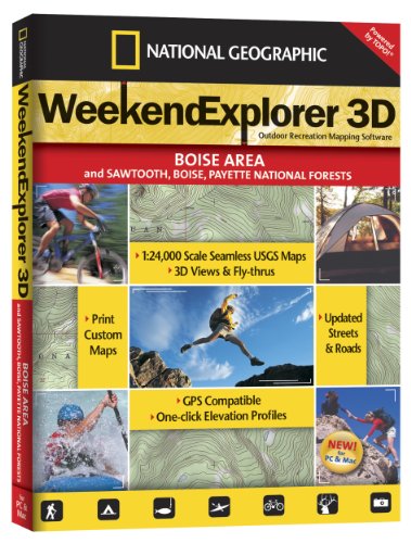 Beispielbild fr Weekend Explorer 3D - Boise Area and Sawtooth, Boise, Payette N.F. zum Verkauf von Books From California