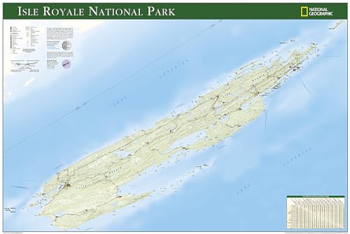 Isle Royale National Park [Tubed] (National Geographic Reference Map) (9781597751575) by National Geographic Maps - Reference