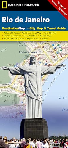 Imagen de archivo de Rio de Janeiro Map (National Geographic Destination City Map) a la venta por HPB-Emerald
