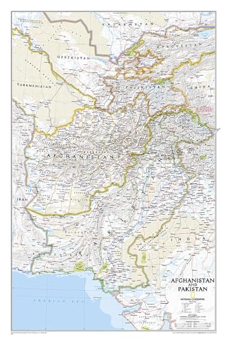 Beispielbild fr National Geographic: Afghanistan, Pakistan Wall Map (21.5 x 32.5 inches) (National Geographic Reference Map) zum Verkauf von Save With Sam