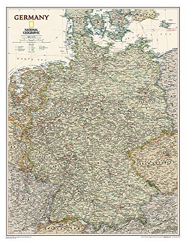 Germany Executive Flat: Wall Maps Countries & Regions (National Geographic Reference Map) (9781597752831) by National Geographic Maps