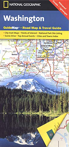 9781597753135: Washington: State Guide Maps [Idioma Ingls] (National Geographic Guide Map)