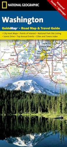 9781597753135: Washington: State Guide Maps [Idioma Ingls] (National Geographic Guide Map)