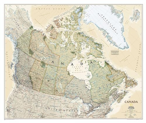 Beispielbild fr National Geographic: Canada Executive Wall Map (38 x 32 inches) (National Geographic Reference Map) zum Verkauf von Ergodebooks