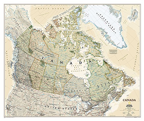 Stock image for National Geographic: Canada Executive Wall Map (38 x 32 inches) (National Geographic Reference Map) for sale by Ergodebooks