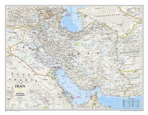 National Geographic: Iran Classic Wall Map (30.25 x 23.5 inches) (National Geographic Reference Map) (9781597753692) by National Geographic Maps