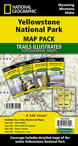 Stock image for Yellowstone National Park [Map Pack Bundle] (National Geographic Trails Illustrated Map) for sale by Lakeside Books