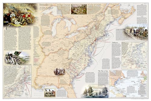 Battles of the Revolutionary War and War of 1812: 2 sided [Folded and Polybagged] (National Geographic Reference Map) (9781597754279) by National Geographic Maps
