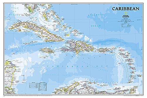 Caribbean Classic Flat: Wall Maps Countries & Regions (National Geographic Reference Map) (9781597754392) by National Geographic Maps
