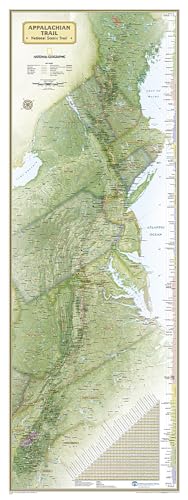 9781597755672: Appalachian Trail Wall Map [laminated]: Reference Maps (National Geographic Reference Map)