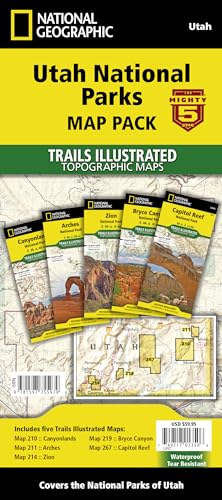 Stock image for Utah National Parks [Map Pack Bundle] (National Geographic Trails Illustrated Map) for sale by California Books