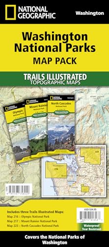 Stock image for Washington National Parks Map Pack Bundle for sale by Blackwell's
