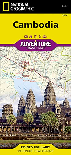 9781597756228: Cambodia Map (National Geographic Adventure Map, 3024)