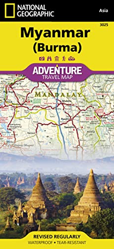 9781597756235: Myanmar (Burma) Map (National Geographic Adventure Map, 3025)