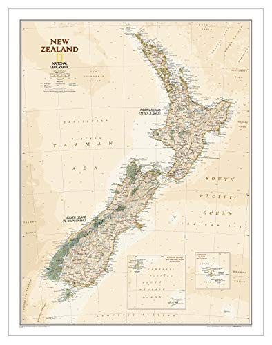 Stock image for National Geographic New Zealand Executive Map for sale by Revaluation Books