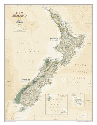 Stock image for National Geographic New Zealand Executive Map for sale by Revaluation Books