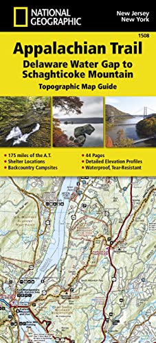 9781597756457: Appalachian Trail, Delaware Water Gap To Schaghticoke Mountain, New Jersey, New York: Trails Illustrated: 1508 (National Geographic Topographic Map Guide)