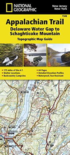 Stock image for Appalachian Trail: Delaware Water Gap to Schaghticoke Mountain Map [New Jersey, New York] (National Geographic Topographic Map Guide, 1508) for sale by Orion Tech