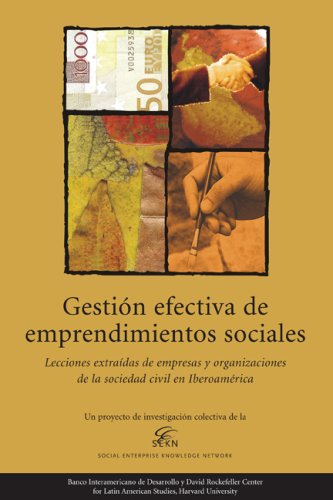 Stock image for Gestion efectiva de emprendimientos sociales for sale by El Pergam Vell