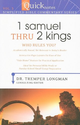 9781597897693: 1 Samuel Thru 2 Kings: Who Rules You? (Quicknotes Commentaries)